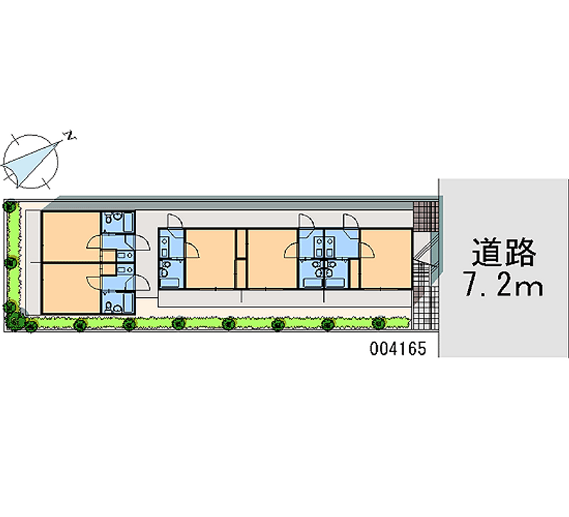 レオパレス下小田井第２ 区画図