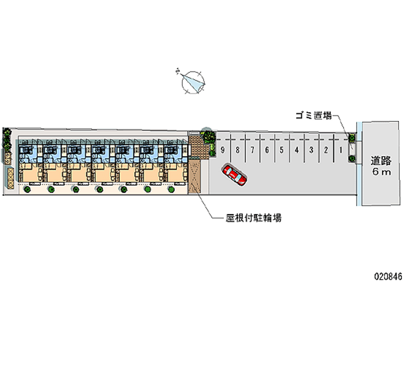 レオパレスディアコート 月極駐車場