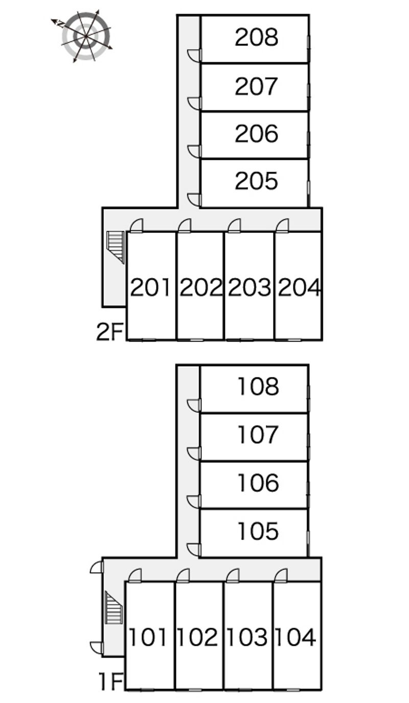レオパレスバンフィー　Ⅲ 間取配置図