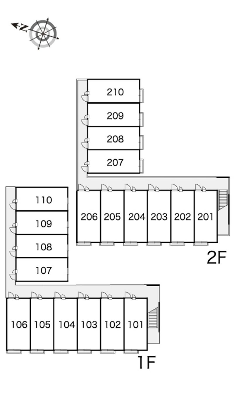 レオパレスコンドリーザ 間取配置図