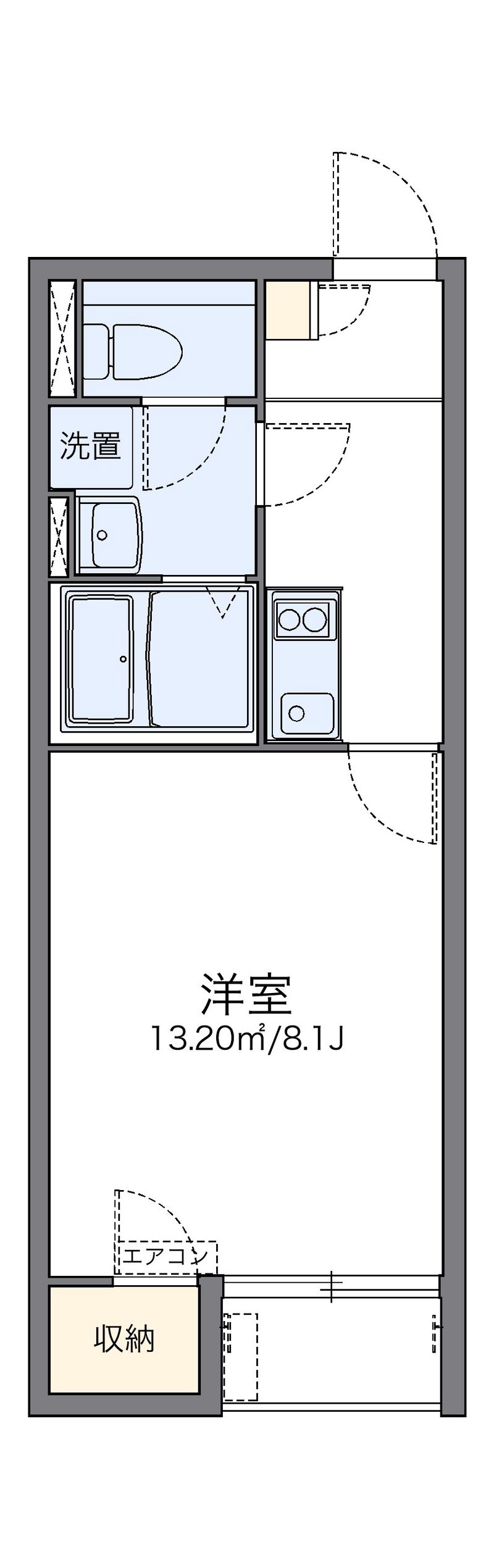 レオネクストアンソレイユＤ 間取図