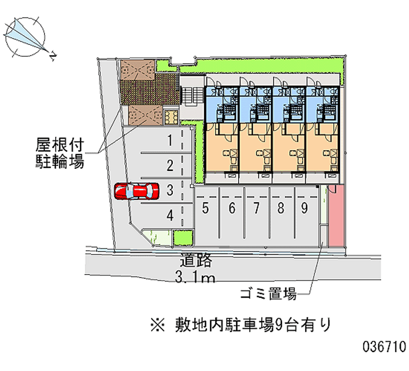 36710 Monthly parking lot