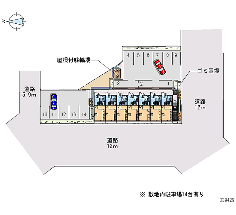 レオパレスパーチェ 月極駐車場