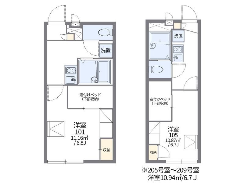 レオパレス豊Ⅲ 間取図
