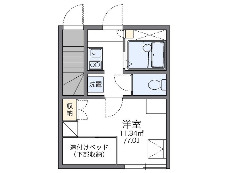 レオパレス本城 間取図