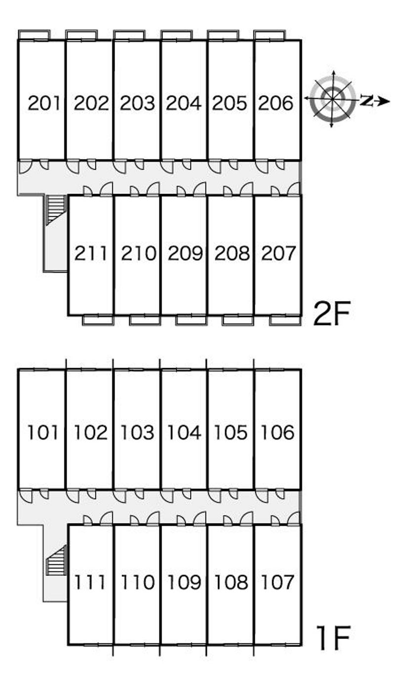 レオパレスさくら 間取配置図