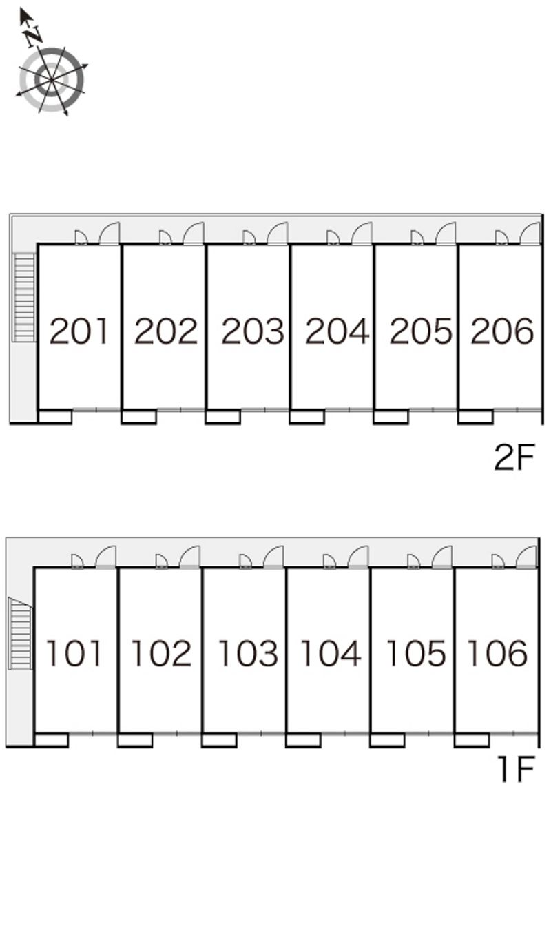 レオパレス広南 間取り配置図