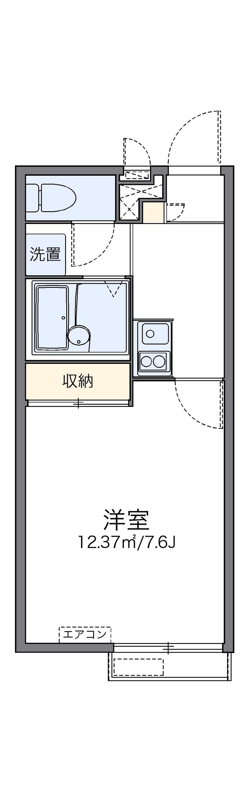 レオパレスオリーブⅢ 間取図