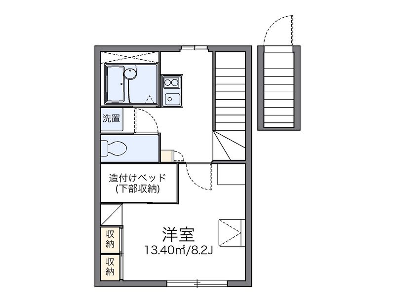 レオパレスいずみ 間取り