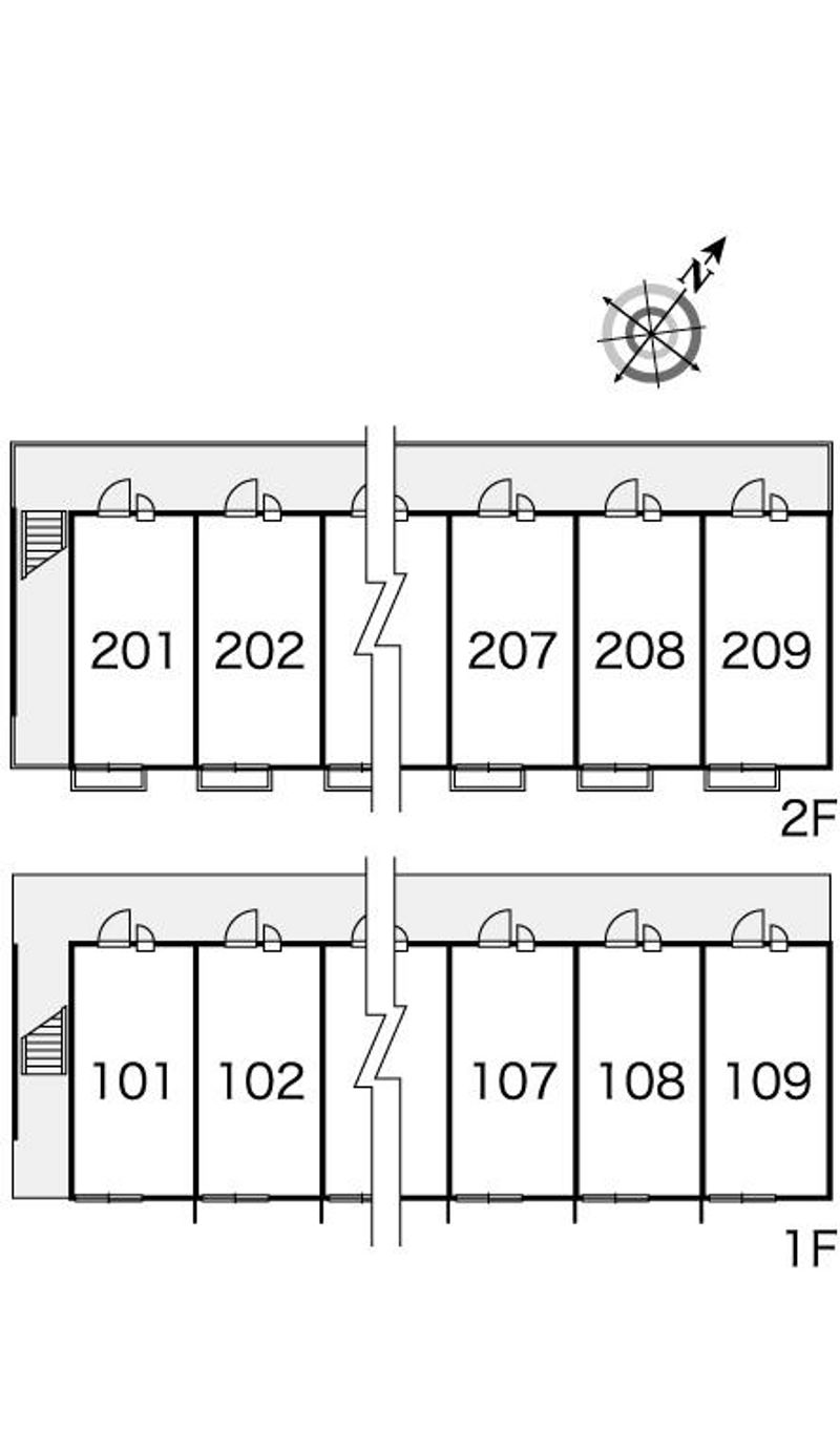 レオパレスアクアマリン 間取り配置図