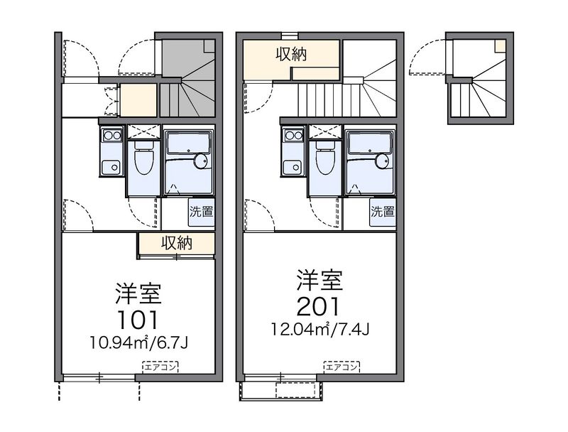 レオネクストアビテ高柳 間取図