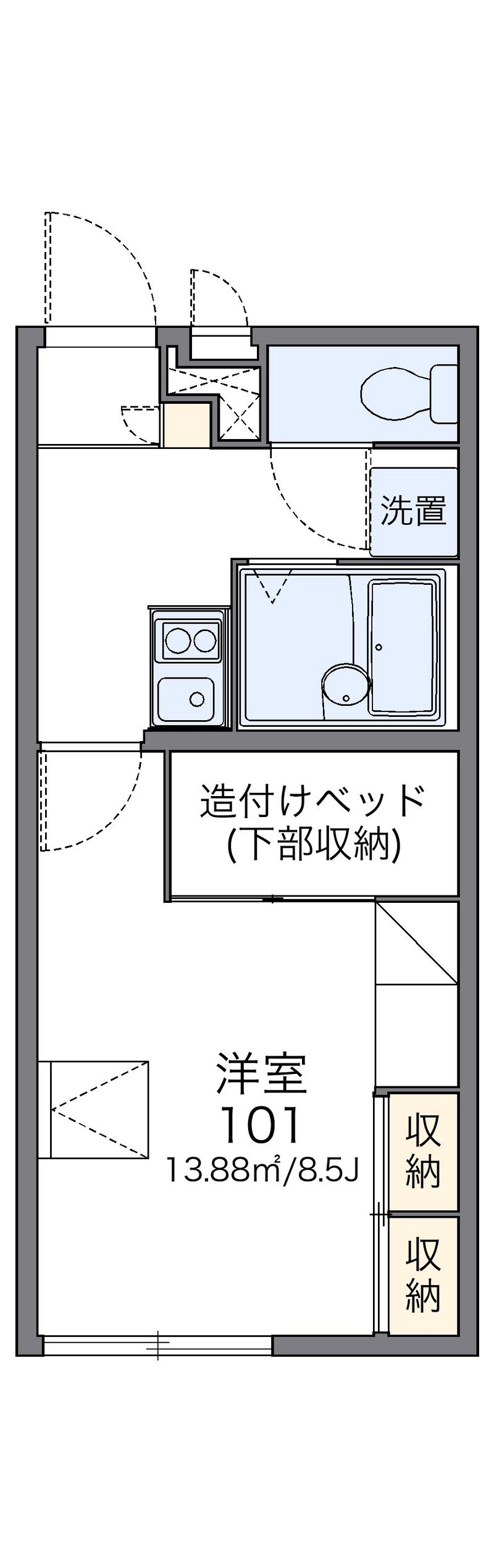 レオパレスグランドソレーユ 間取図