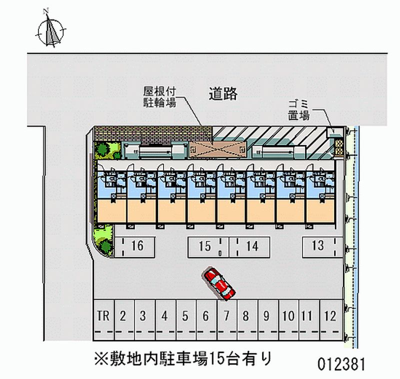 レオパレス三色吉 月極駐車場