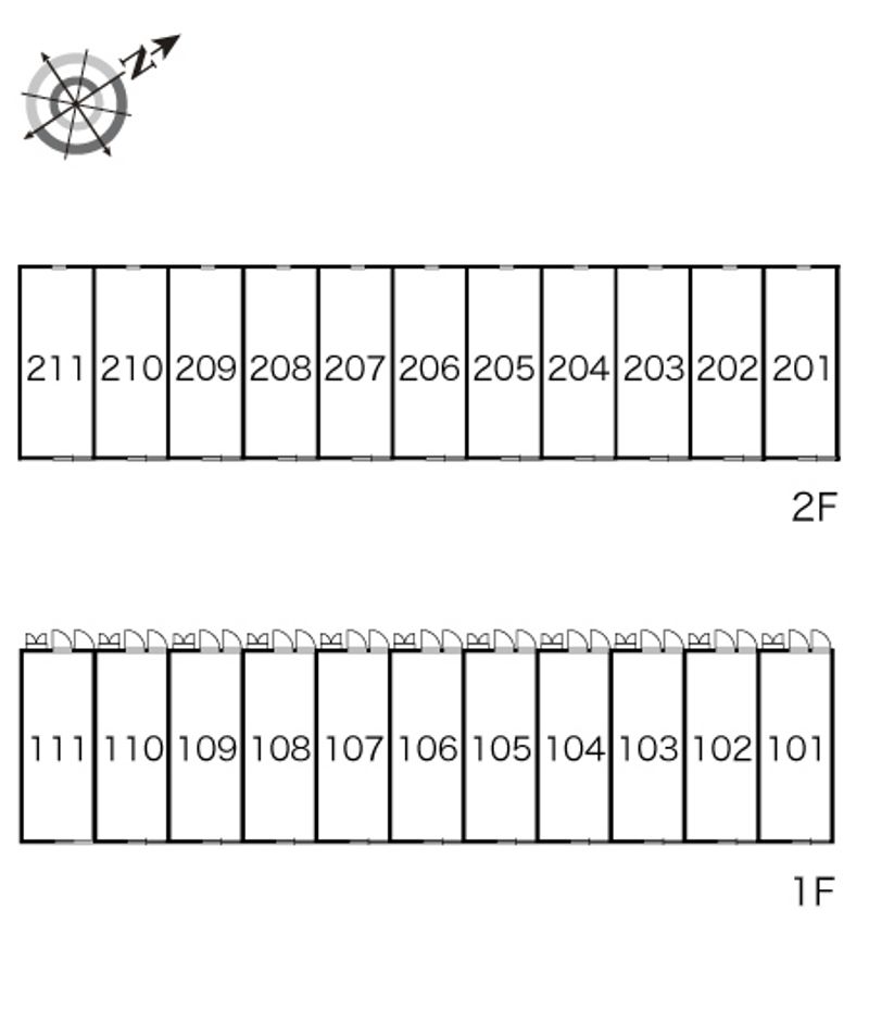 レオパレス皐月 間取り配置図