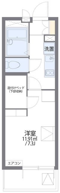 レオパレスＮＩＳＨＩＵＲＡ 間取り図