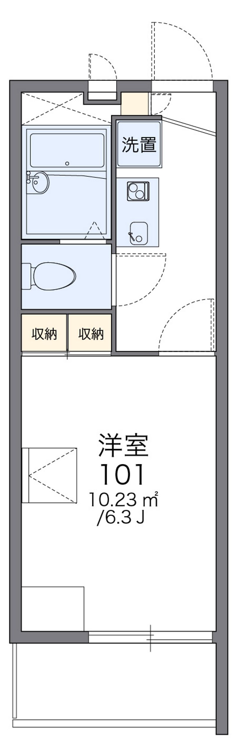 レオパレス真生 間取図