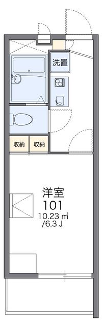 レオパレス真生 間取り図