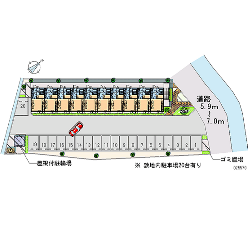 25579 Monthly parking lot