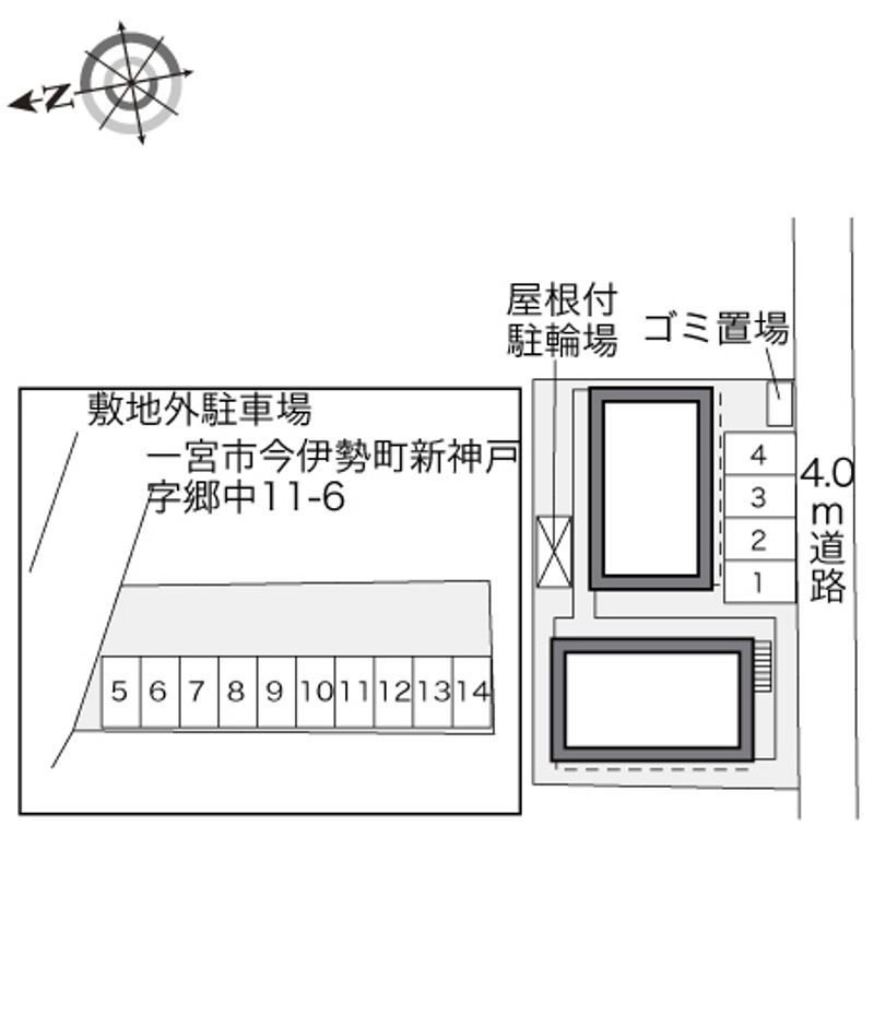 レオパレスベルセゾン 配置図