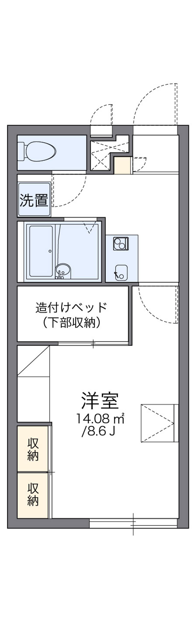 レオパレスパストラルＡ 間取図