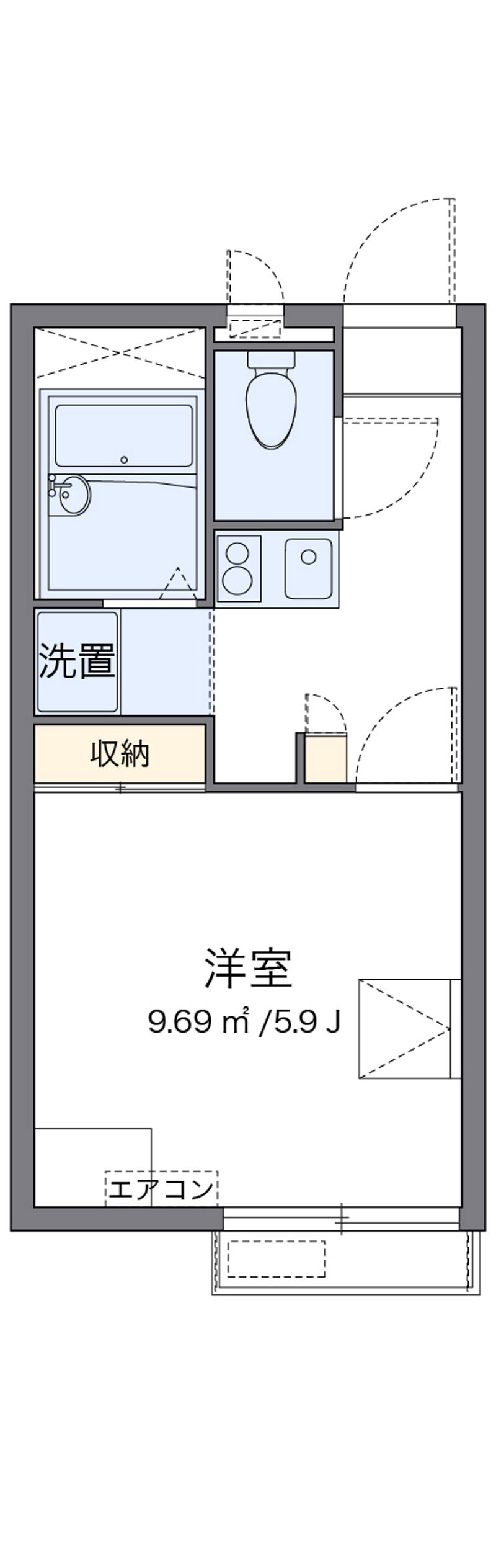 レオパレス香久山第２ 間取図