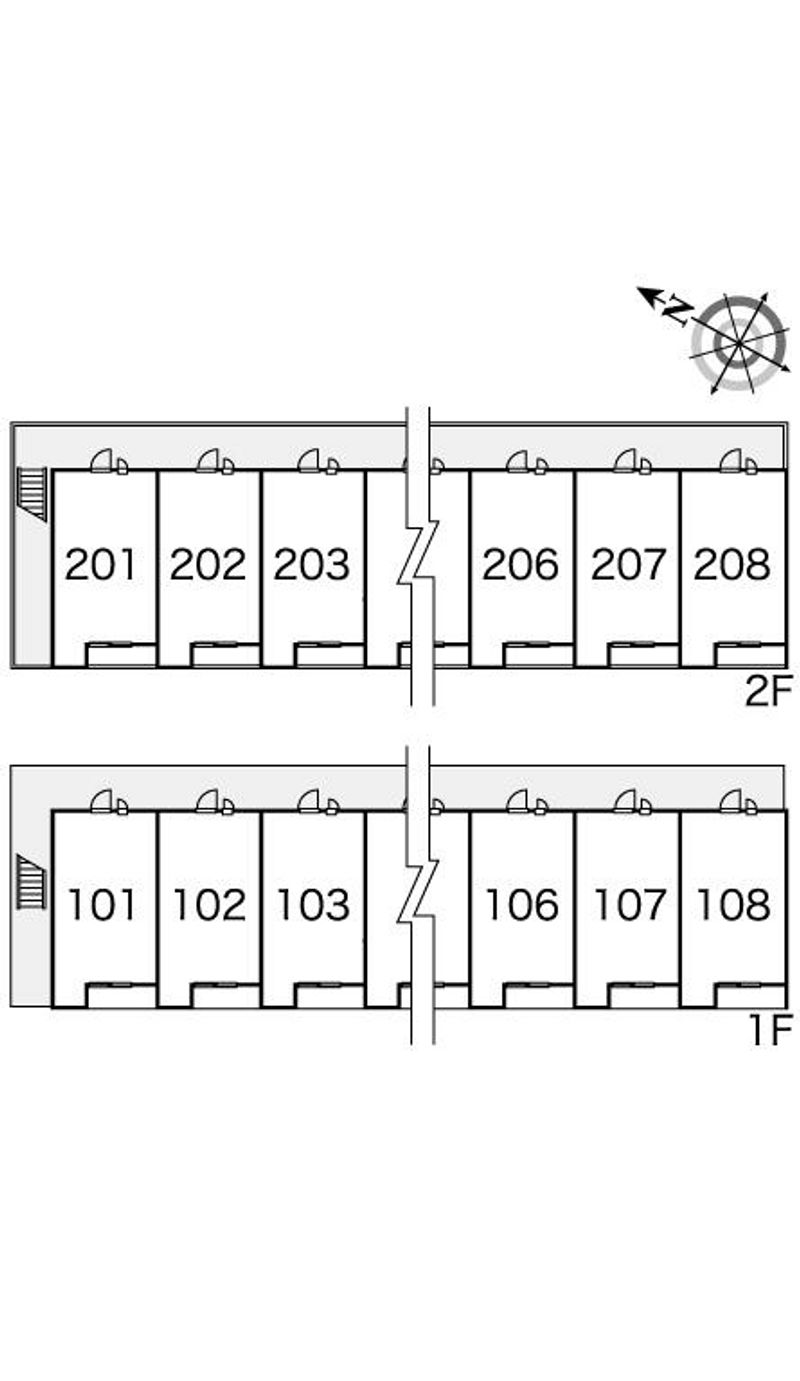 レオパレス一ノ宮 間取配置図