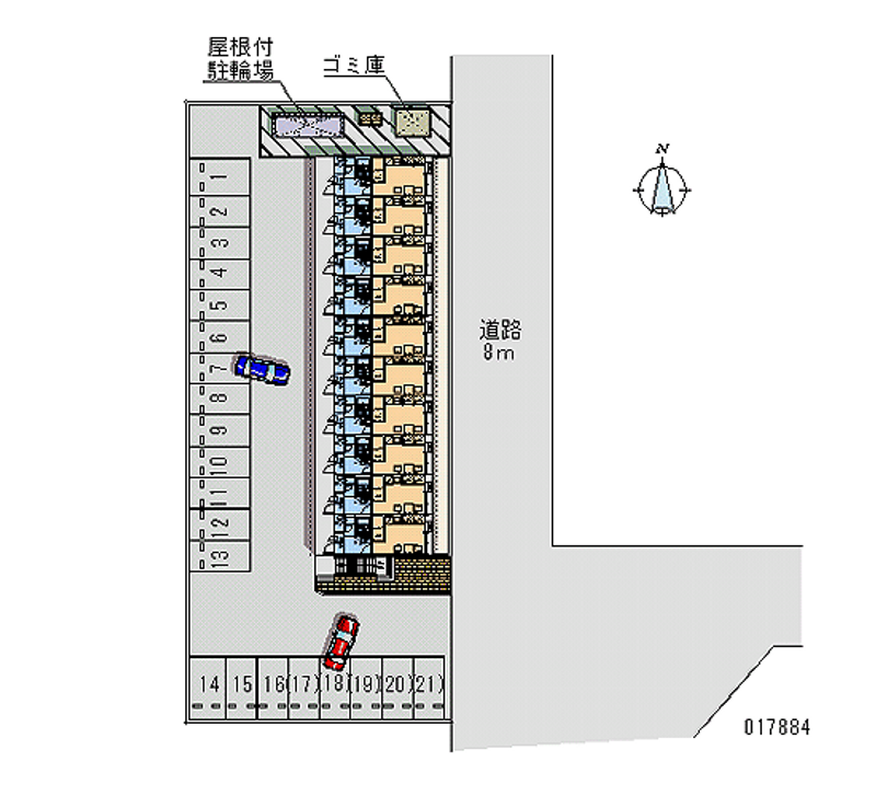 レオパレスパティオ 月極駐車場