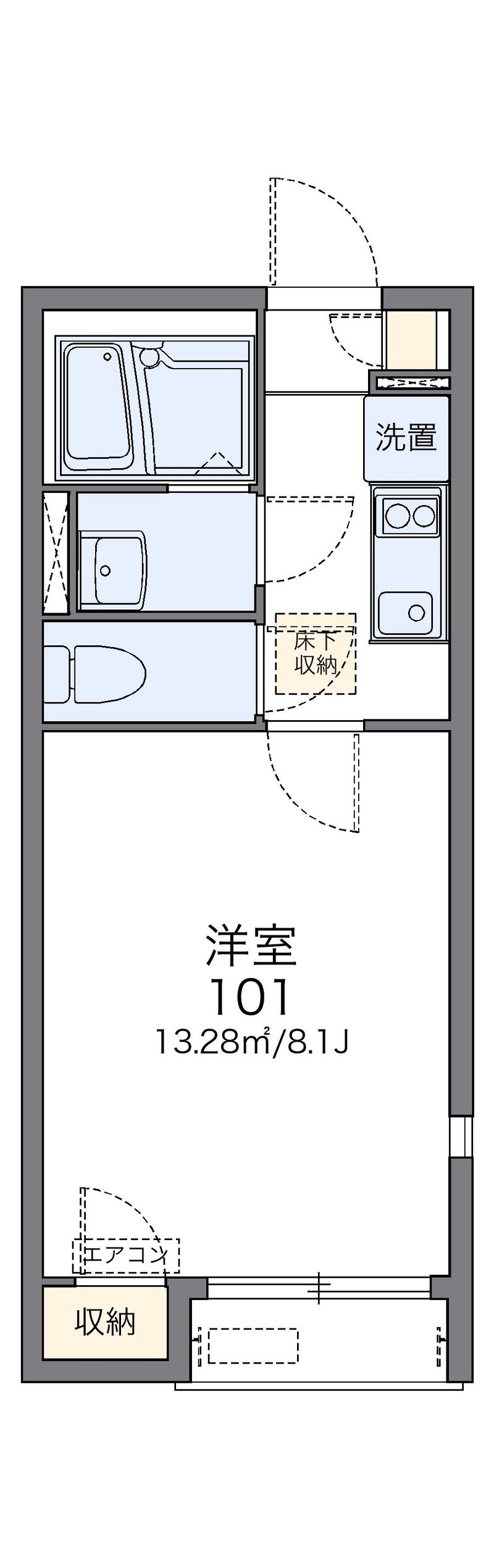 LEONEXT Wisteria Tsukiji Floor plan