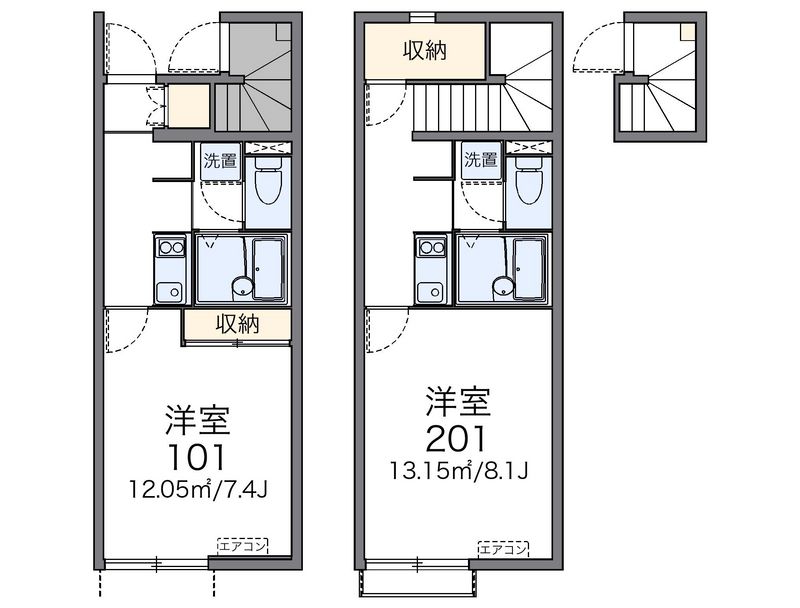 レオネクストすず梅坪 間取図