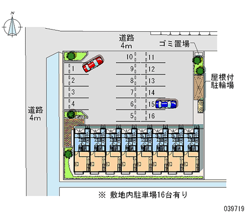 レオパレスＣＡＴ　ＳⅡ 月極駐車場