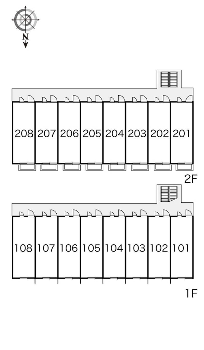レオパレスブルースカイⅣ 間取配置図