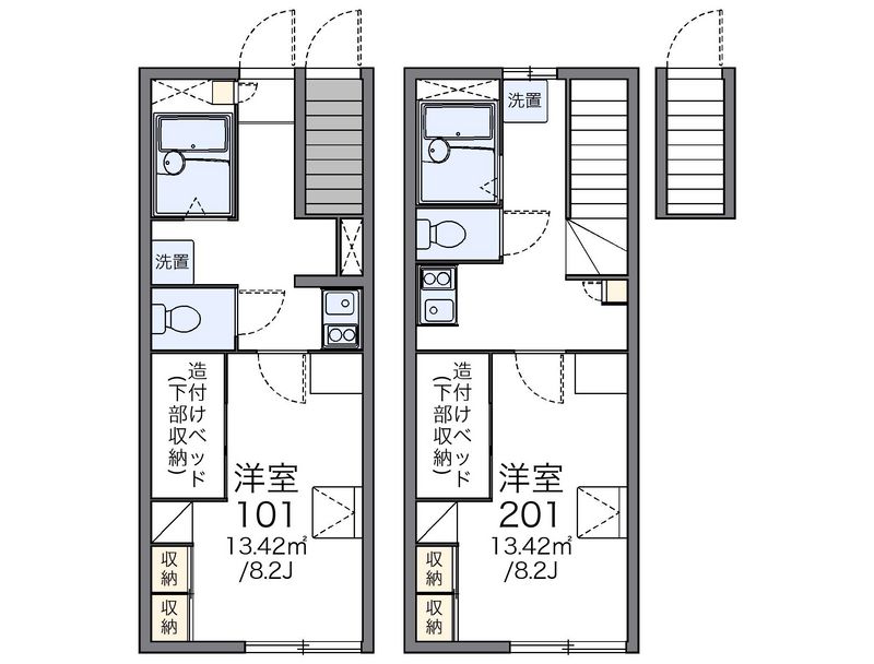 レオパレスさくら 間取図