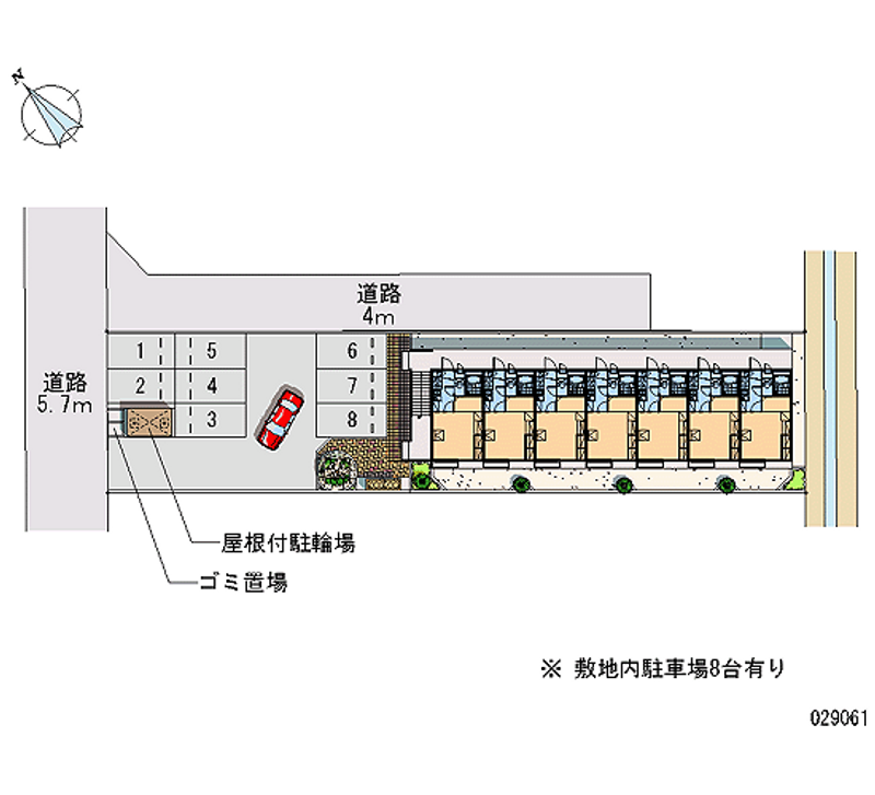 レオパレスレインボー 月極駐車場