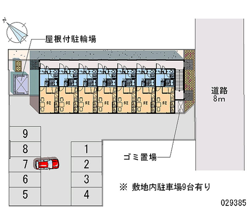 レオパレスコンフォート０５ 月極駐車場