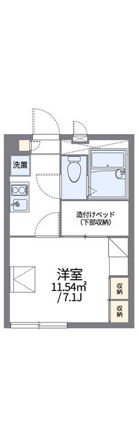 レオパレスアップヒル陣山 間取り図