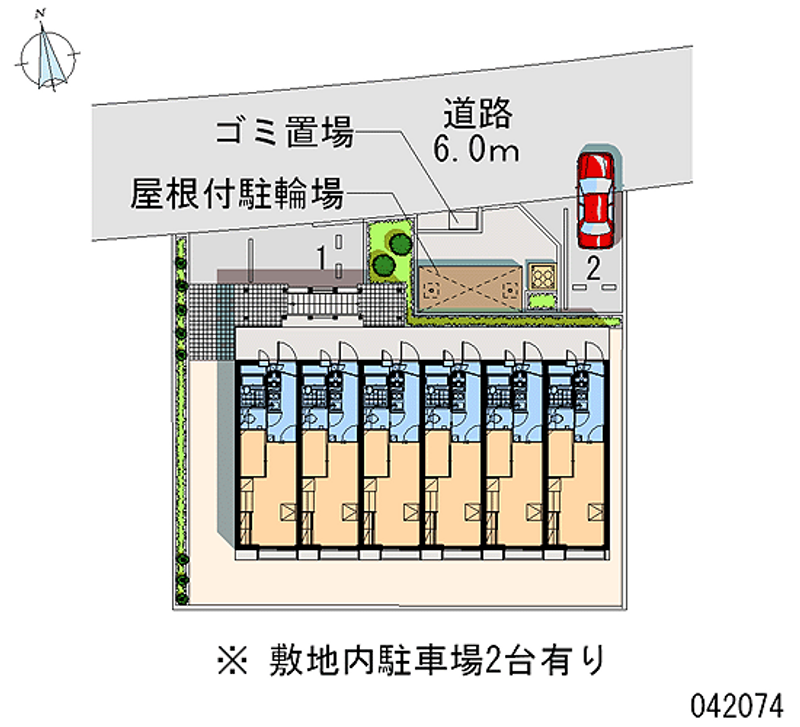レオパレスナナクニ 区画図