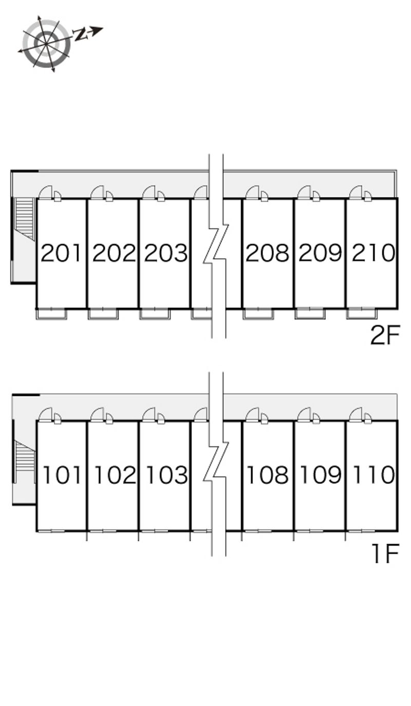 レオパレスさくら 間取配置図