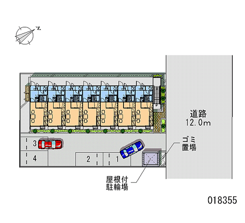 レオパレスセレッソ 区画図