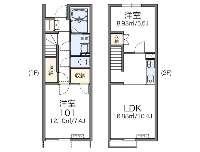 レオネクストトレジャーヒルⅠ 間取図