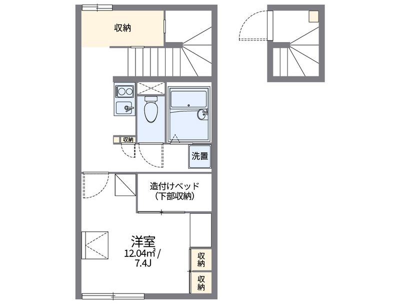レオパレス昴５５５Ｅ 間取図