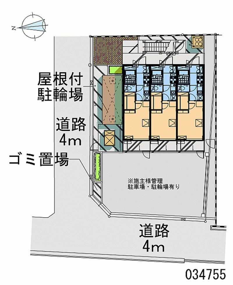 レオパレスｓａｋｕｈａｎａ 区画図