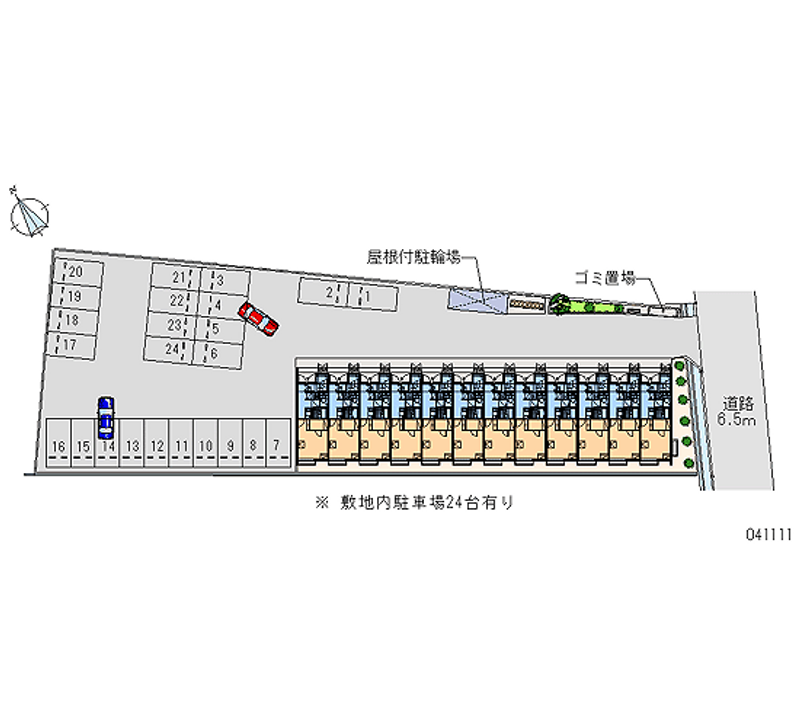 41111 bãi đậu xe hàng tháng