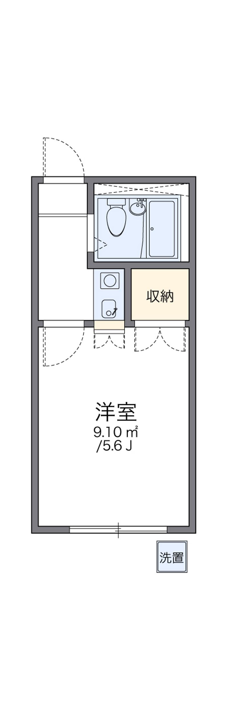 レオパレスフォンテーヌ 間取図