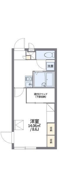 レオパレスラインホルト立石 間取り図