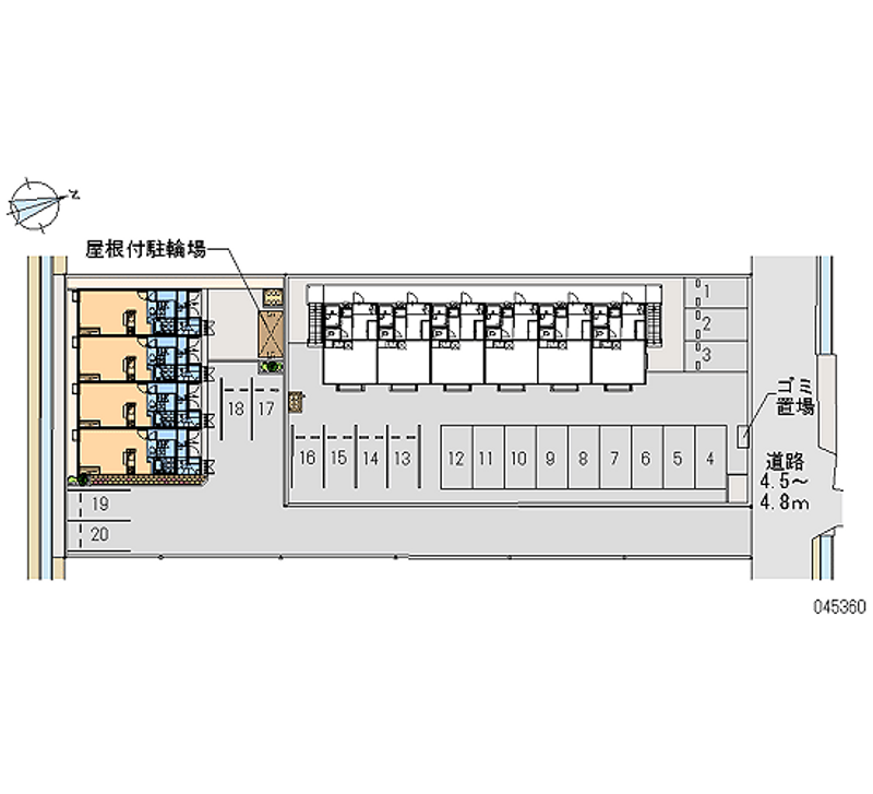 45360 bãi đậu xe hàng tháng