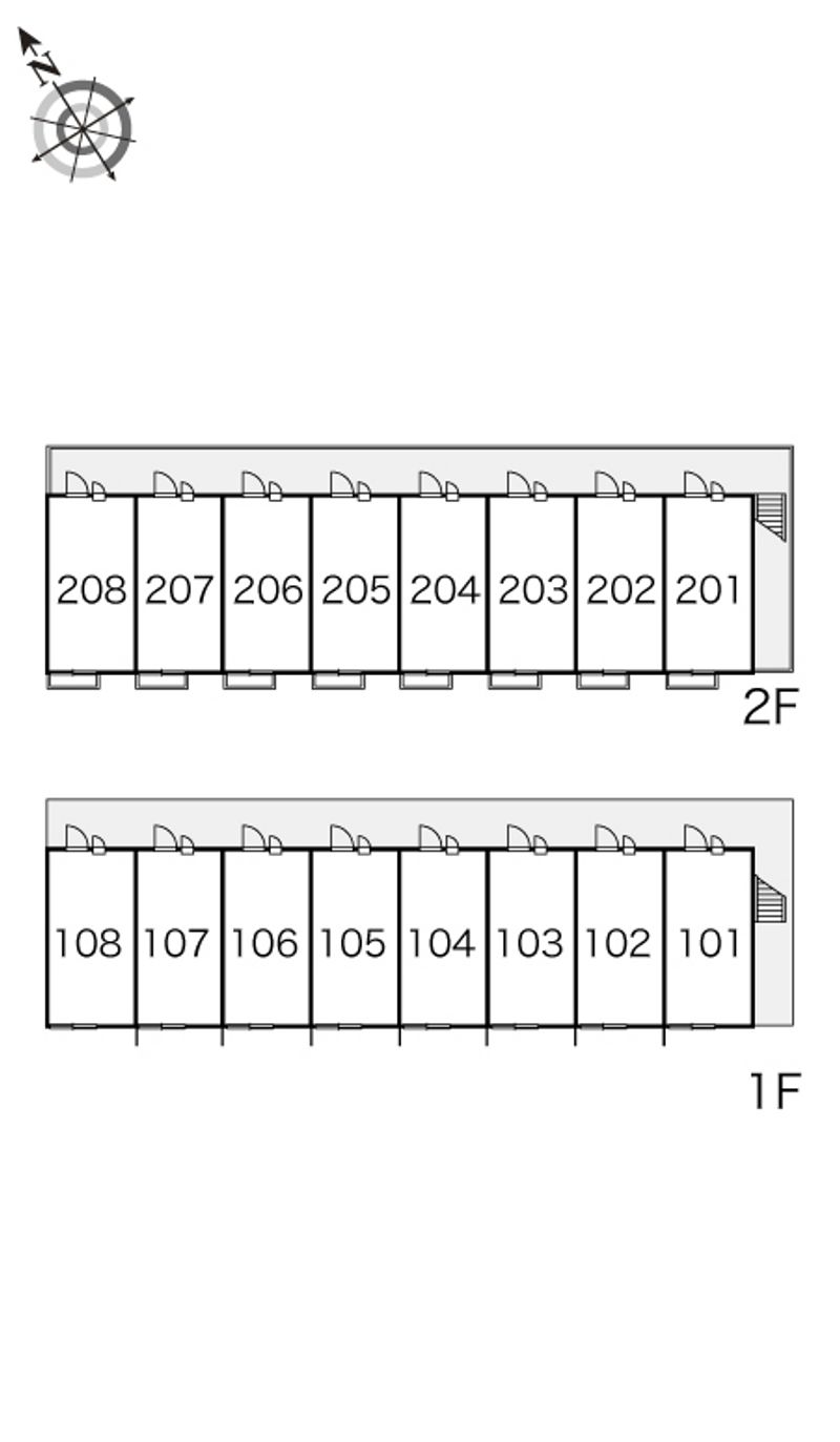 レオパレス天成 間取配置図