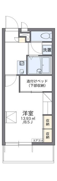 レオパレス雅風 間取り図