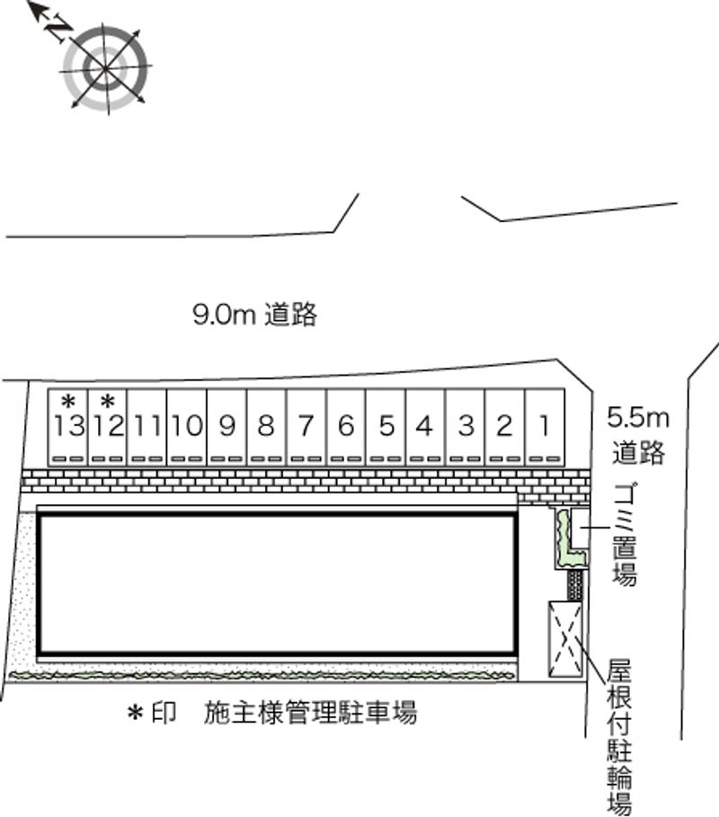 レオネクストキョウエダ 駐車場