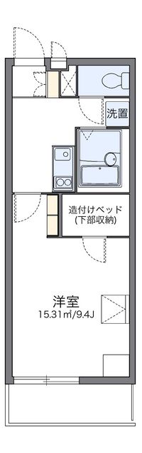 レオパレス恩智北町ハイツ 間取り図