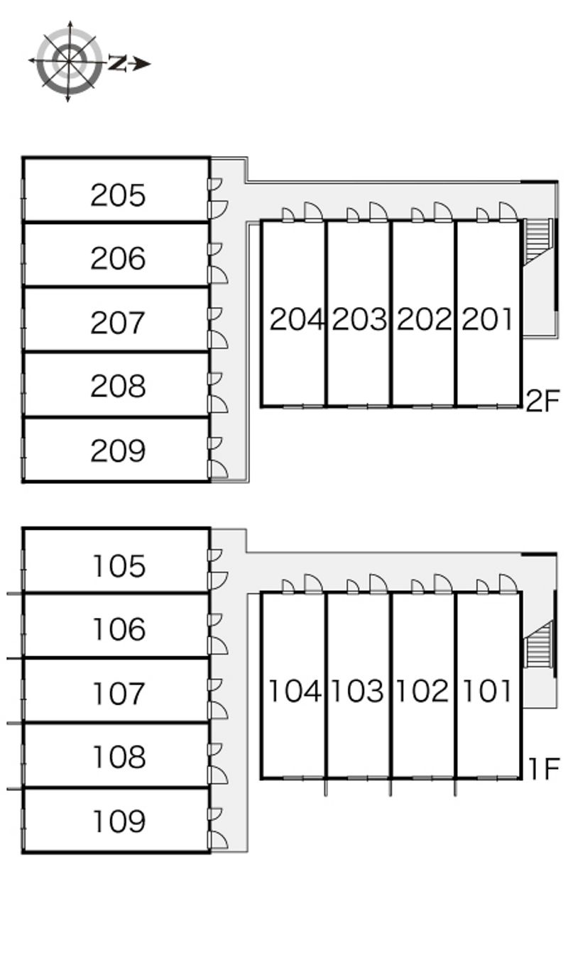 レオパレスアヴェニール 間取配置図